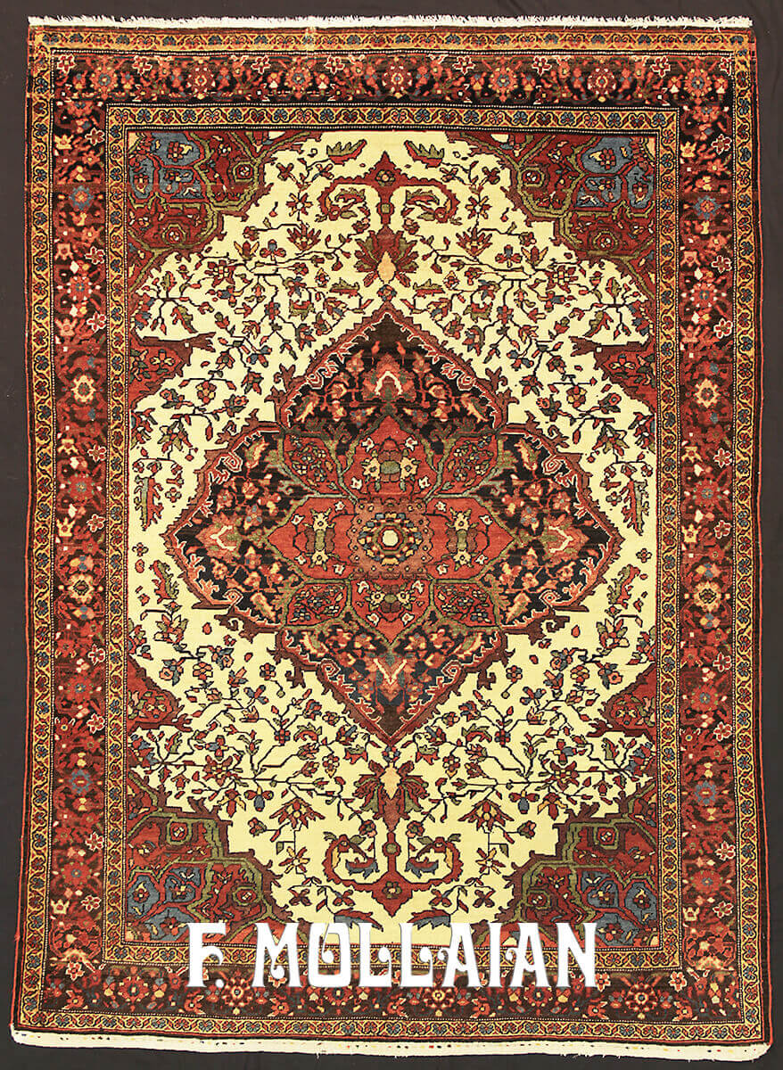 Persian Antique Saruk Farahan Rug n°:8085